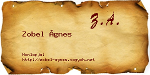Zobel Ágnes névjegykártya