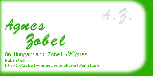 agnes zobel business card